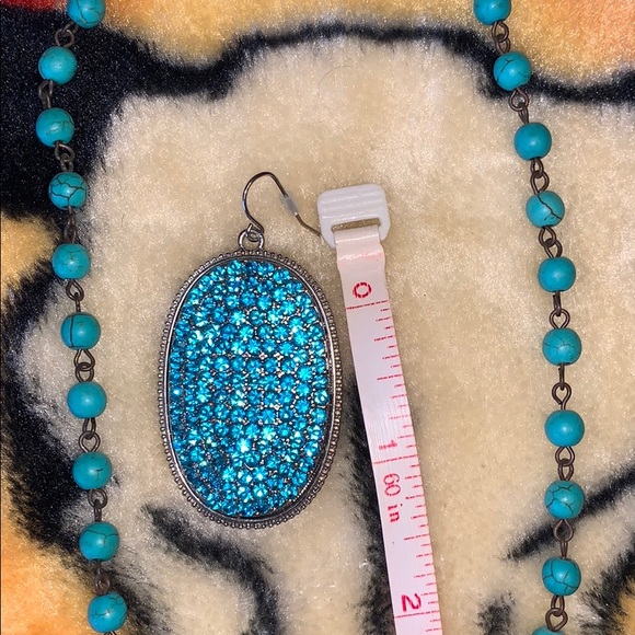 Turquoise Necklace & Earrings - Picture 3 of 5